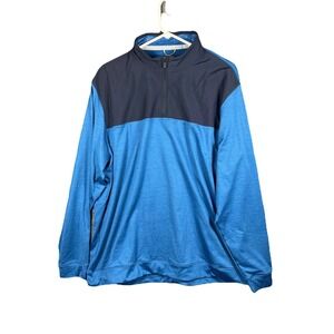 Puma Mens Golf 1/4 Zip Pullover Jacket Blue Performance Activewear XL